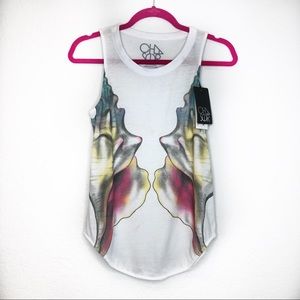 Chaser NWT white Art muscle Tank Top size XS